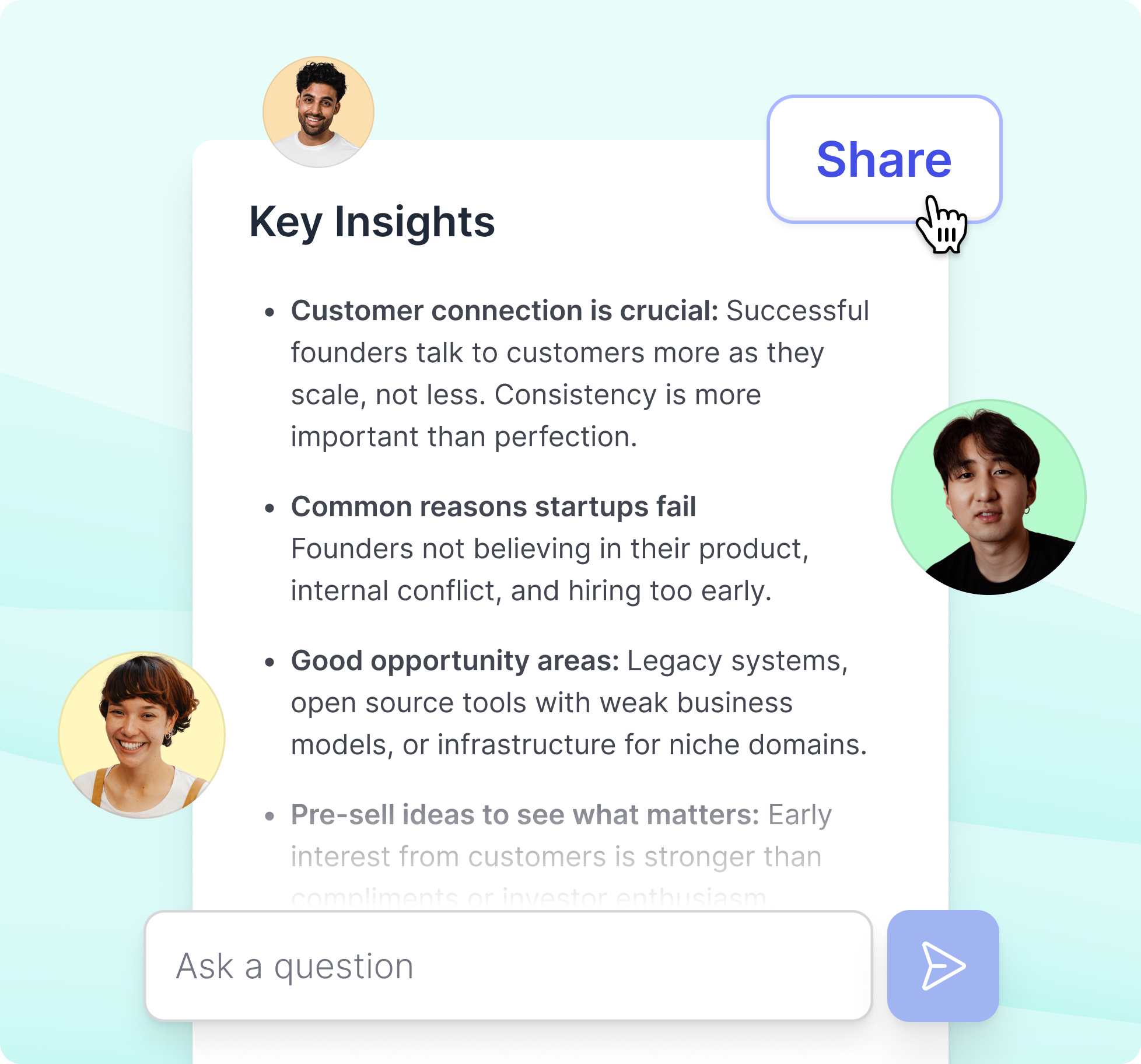 Sharing feature illustration